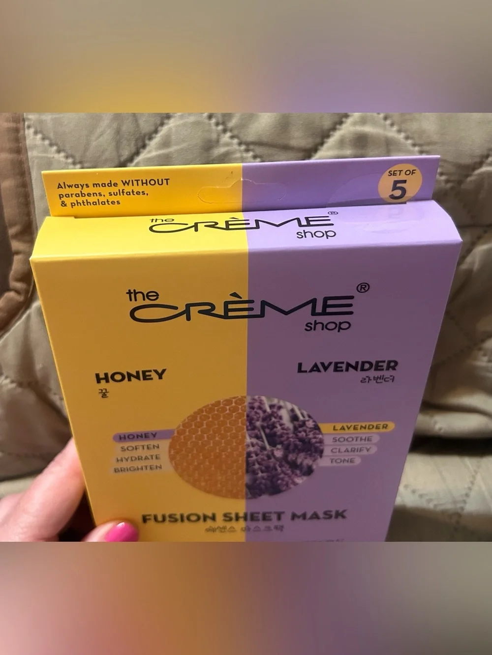 The Creme Shop Honey Lavender Fusion Sheet Mask